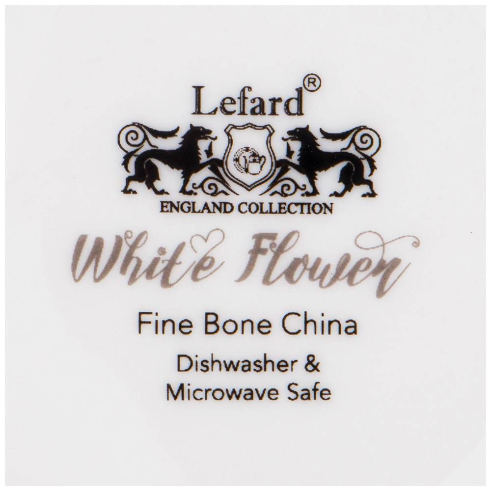 КРУЖКА LEFARD "WHITE FLOWER" 400 МЛ СЕРАЯ (КОР=48ШТ.)