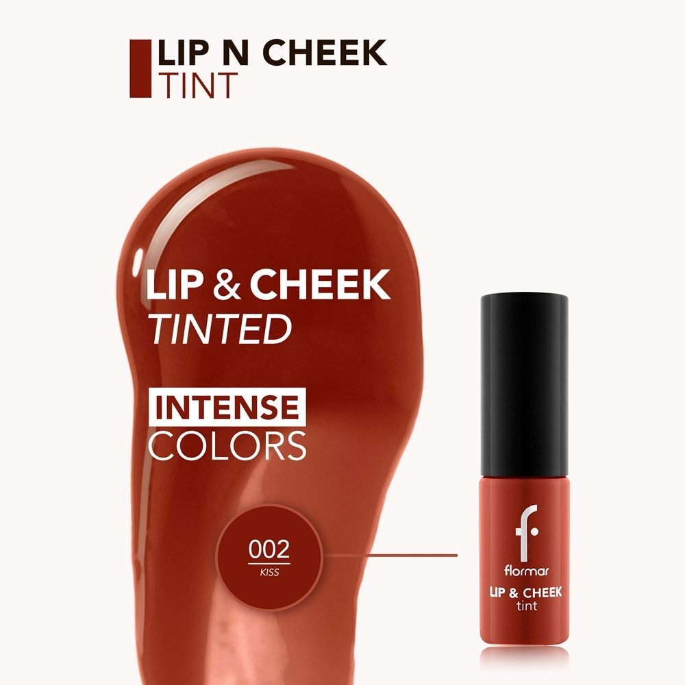 flormar Lip & Cheek Tint - Жидкие румяна для губ и щек, 6,7 ml