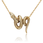 Подвеска «Змея» из лимонного золота
