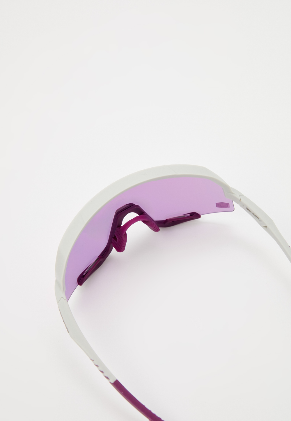 Спортивные очки с диоптриями 100% SLENDALE Matte Chalk - Purple Mirror Lens