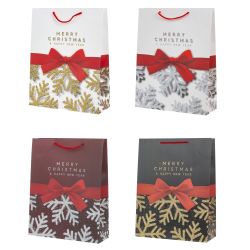 GAEM Пакет подарочный (бумага 230г/м2, блок микс 12шт), L31 W12 H40 см, 4в.