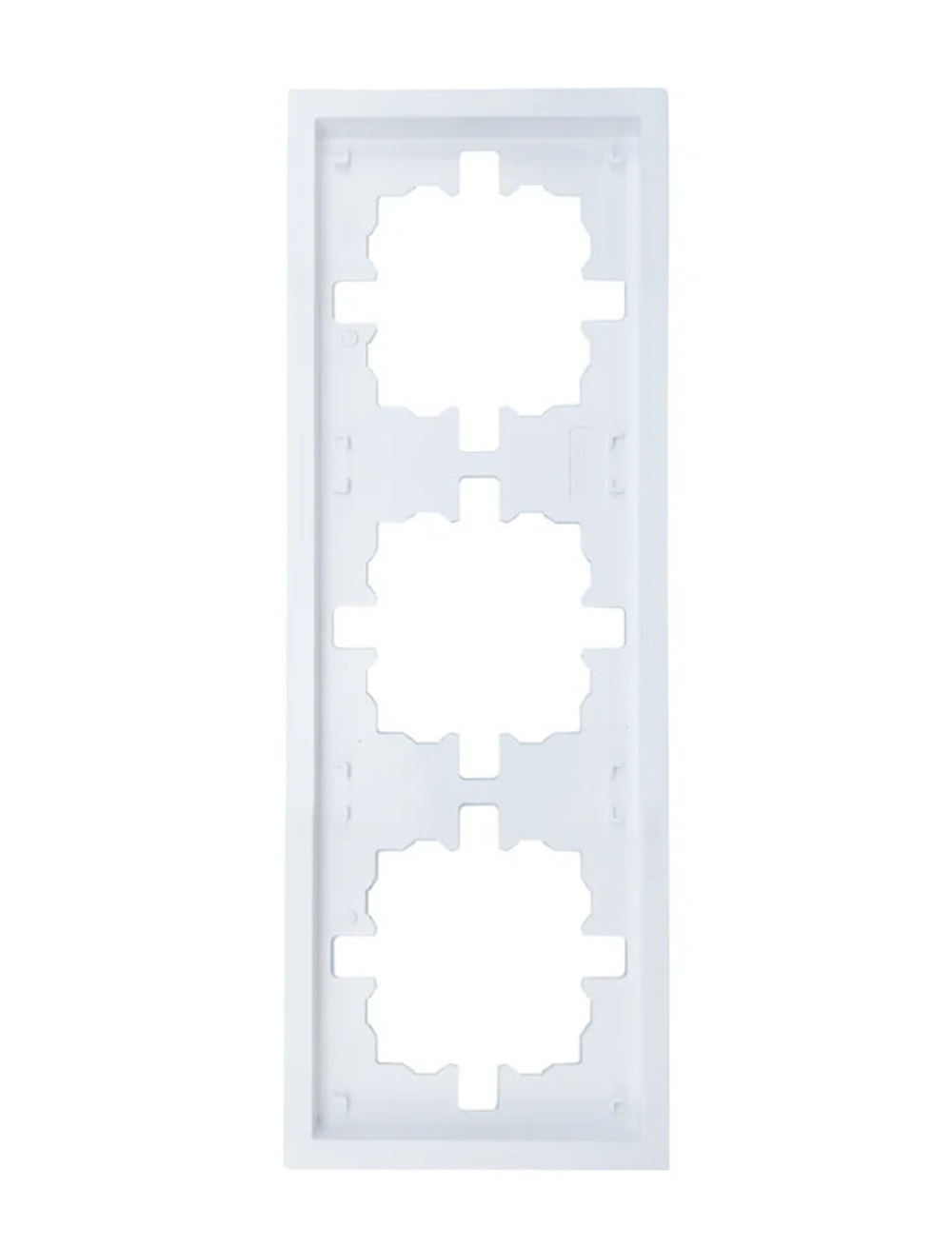 Рамка 3-ая LEZARD ZIMA горизонтальная б/вставок белая