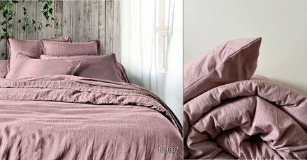 КПБ Евро ВАРЕНЫЙ ХЛОПОК "Пыльная роза"