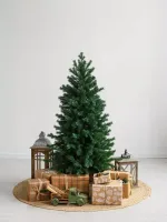 Искусственная узкая елка «Леман» (Литая+пвх) 210 см / 2,1 м