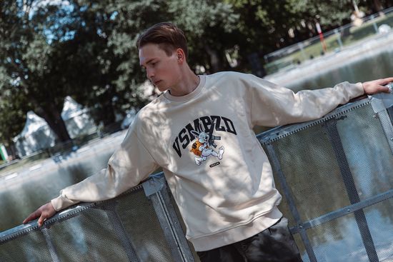 Свитшот HOOK «Крайм» бежевый