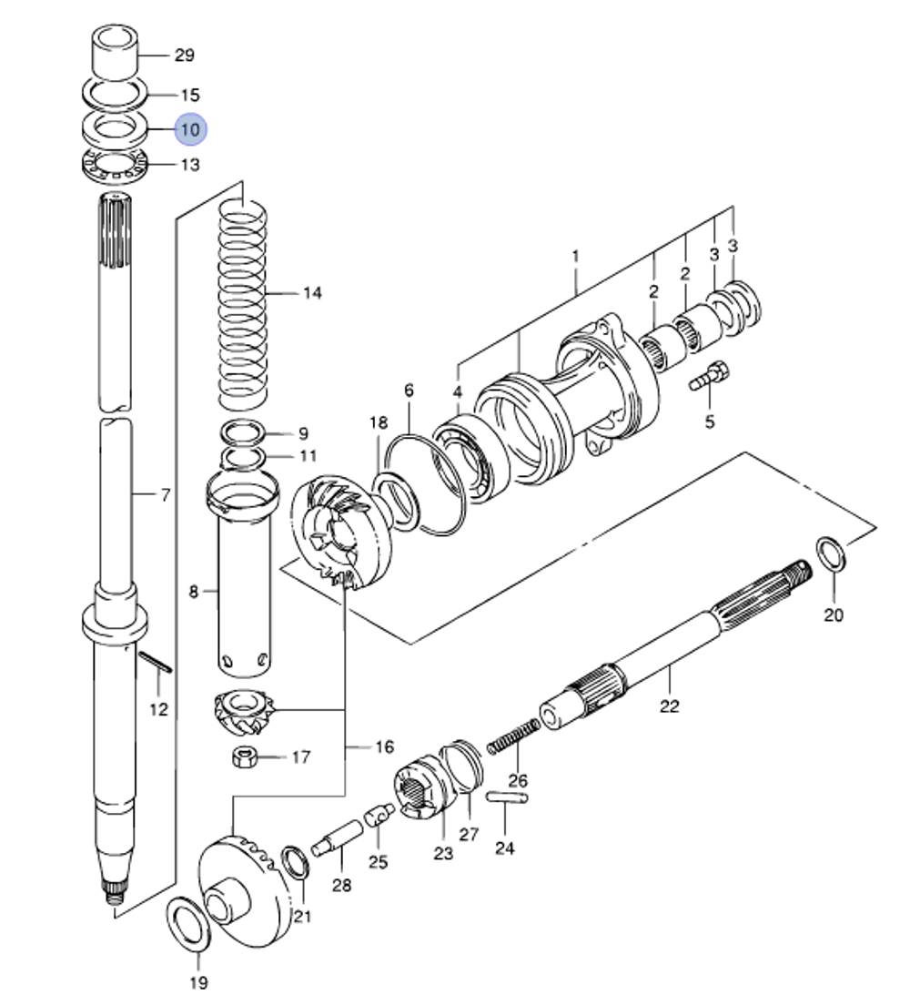 Шайба Suzuki 40-50 л.с.