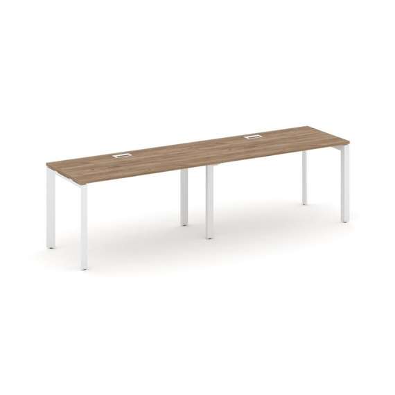 Style Project Рабочая станция односторонняя SN-59P.ORS-024 Дуб Табак/Металл Белый/Белый Заглушка 316