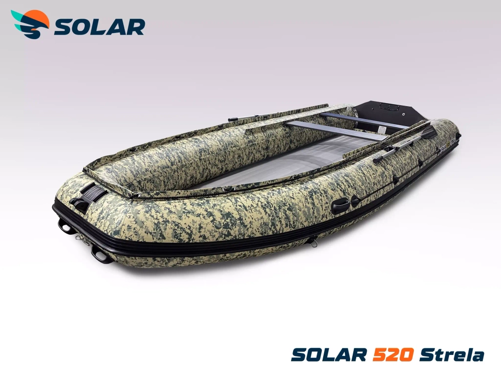 Лодка надувная моторная solar-520 strela jet tunnel