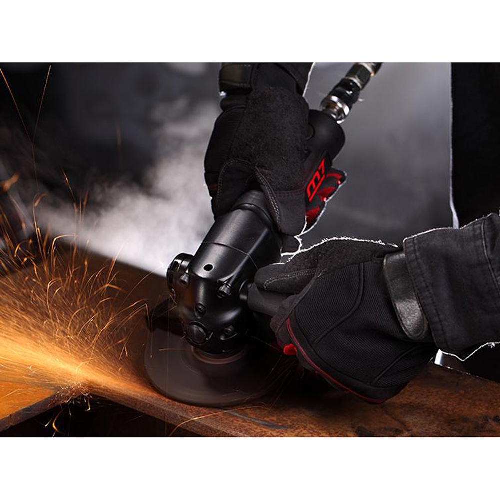 MIGHTY SEVEN (QB-7115) Пневматическая угловая шлифовальная машина (УШМ) 125 мм, 11000 об/мин, с рычажным выключателем