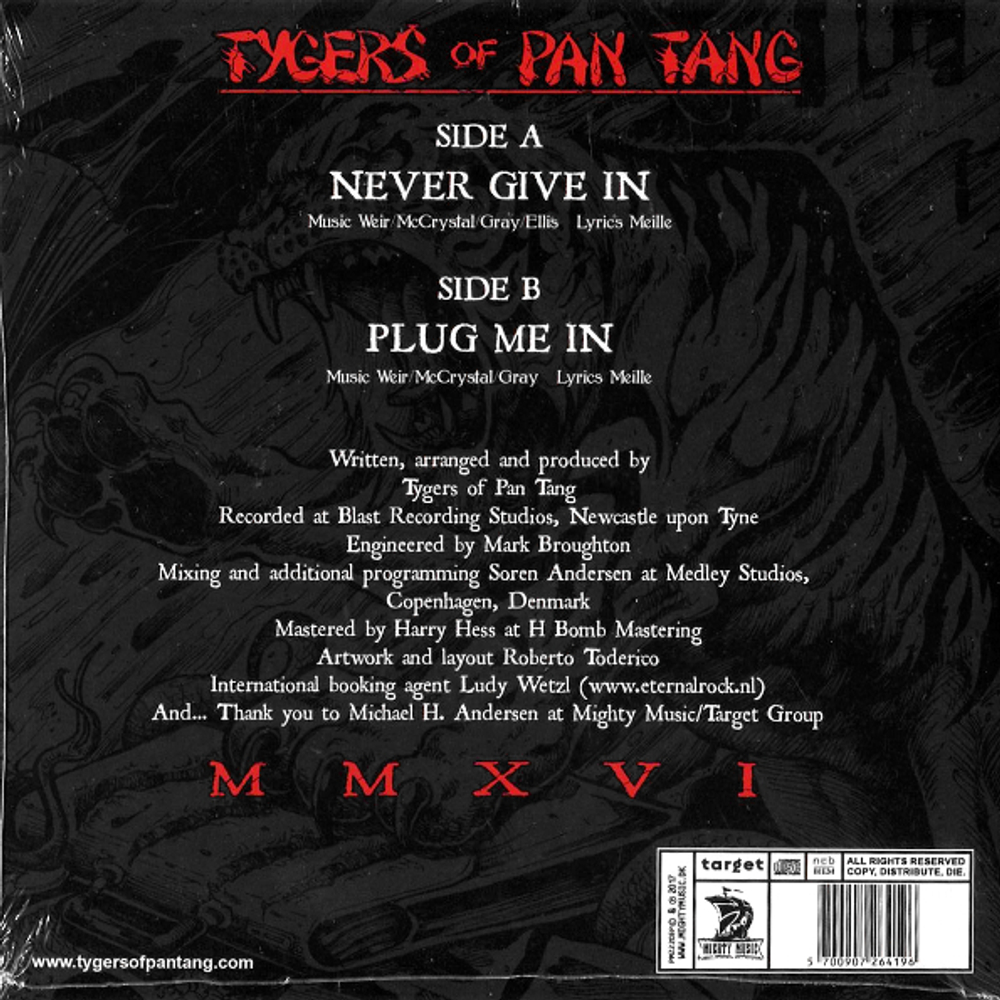 Tygers Of Pan Tang / Never Give In (7" Vinyl Single)