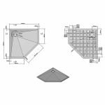 Душевой поддон Vincea VST-4SP1010W 100x100 белый матовый
