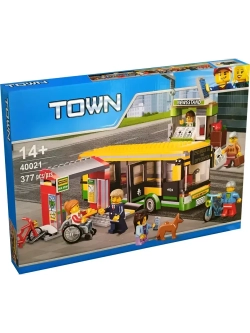 Конструктор Сити Автобусная остановка 377 деталей