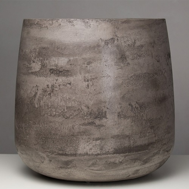 Кашпо Concretika Cone D24 H26 Concrete Grey Dark