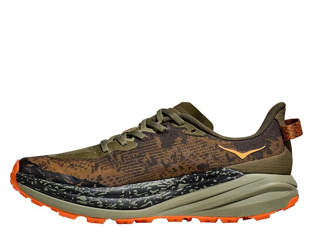 Кроссовки для бега мужские Hoka Speedgoat 6 Wide M Коричнево-Зеленые