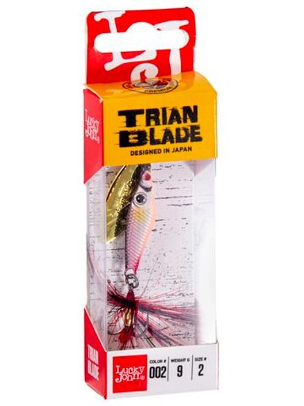 Блесна вращающаяся Lucky John TRIAN BLADE LONG 09.0г 002