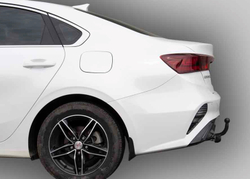Фаркоп Лидер-плюс для Kia Cerato IV седан рестайл 2021- без снятия и выреза бампера. Тип шара: A. Нагрузки: 1200/75 кг, (без электрики в комплекте) - K134-A