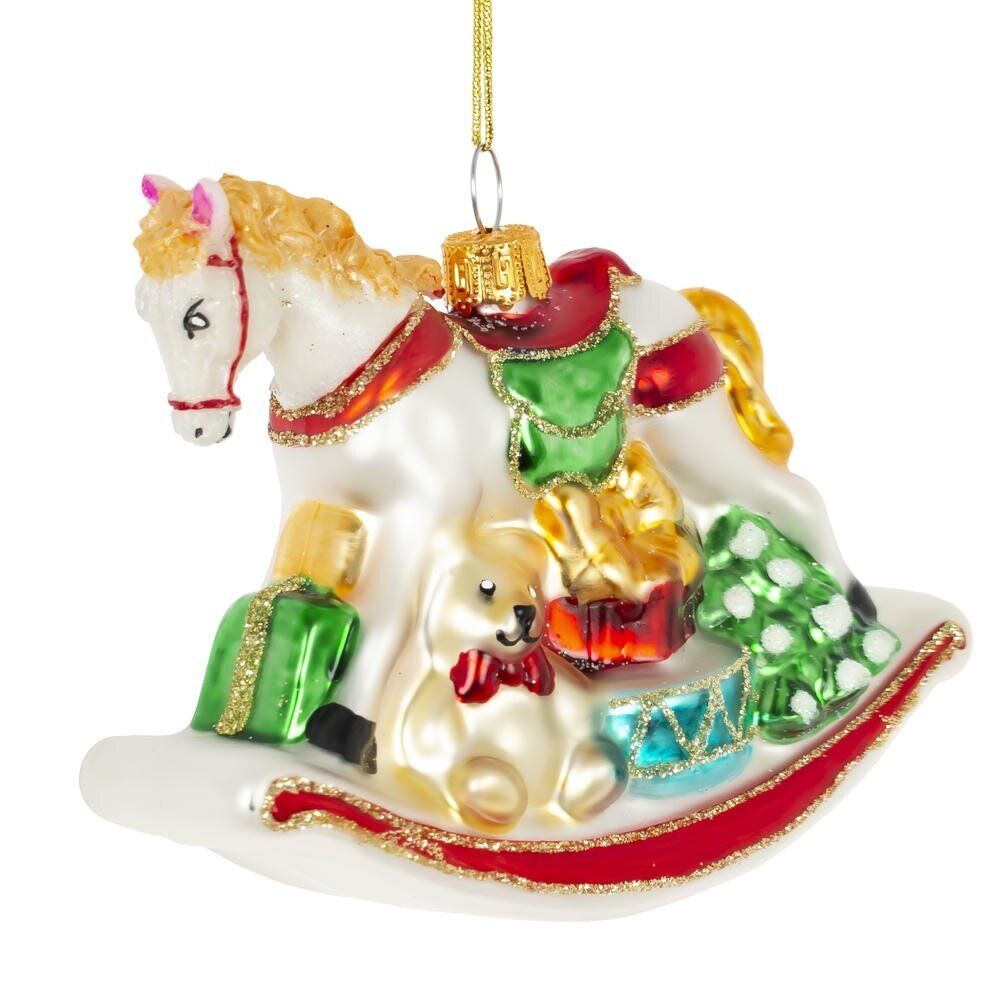 GAEM Украшение новогоднее "Лошадка-качалка", L11 W4 H9 см