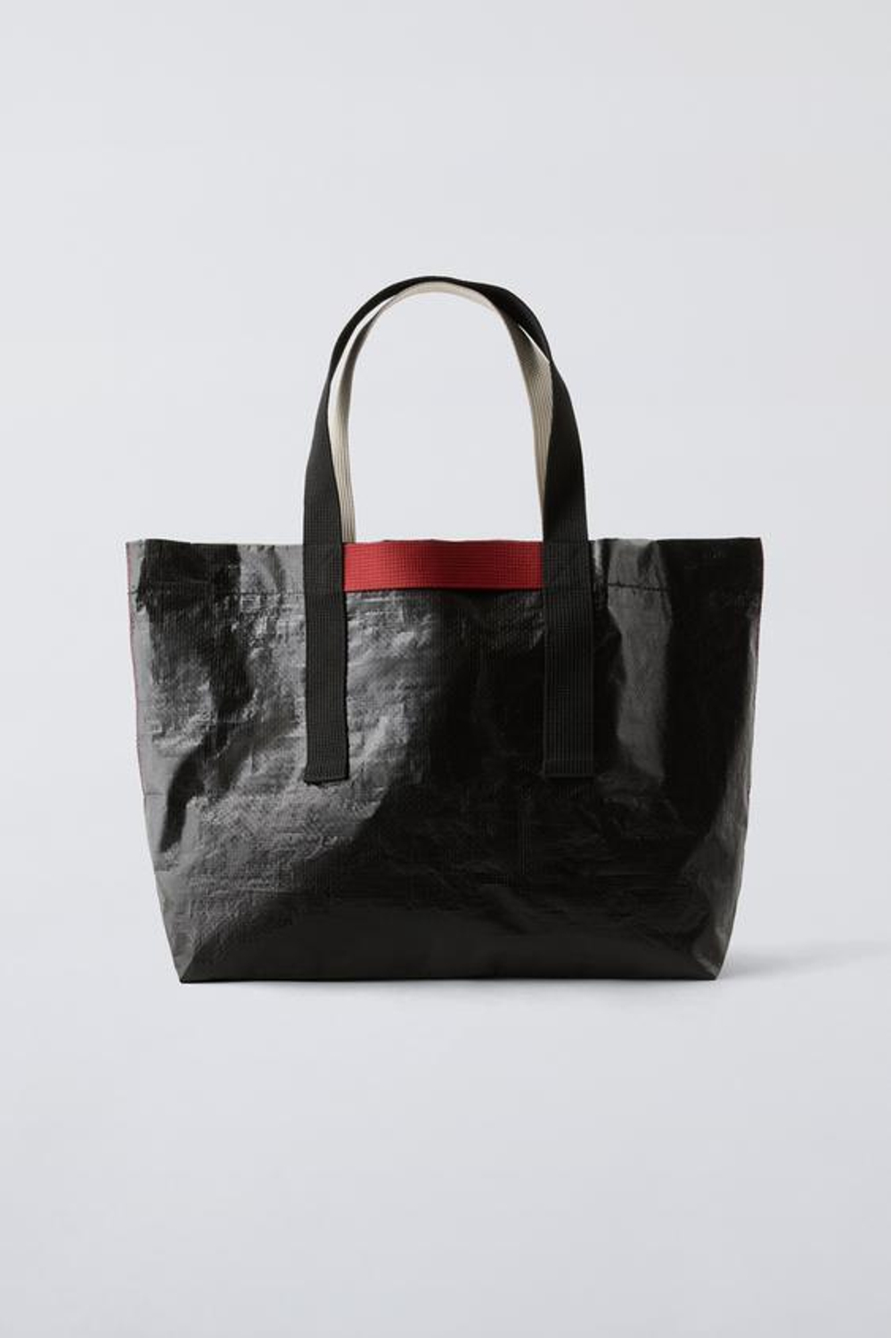 ZARA РАЗНОЦВЕТНАЯ СУМКА-ШОПЕР, ЦВЕТ ЛЬДА