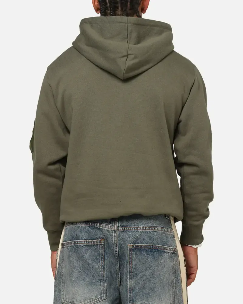 Толстовка Alpha Industries Utility Pocket Hoodie OG-107 Green (Зелёный)