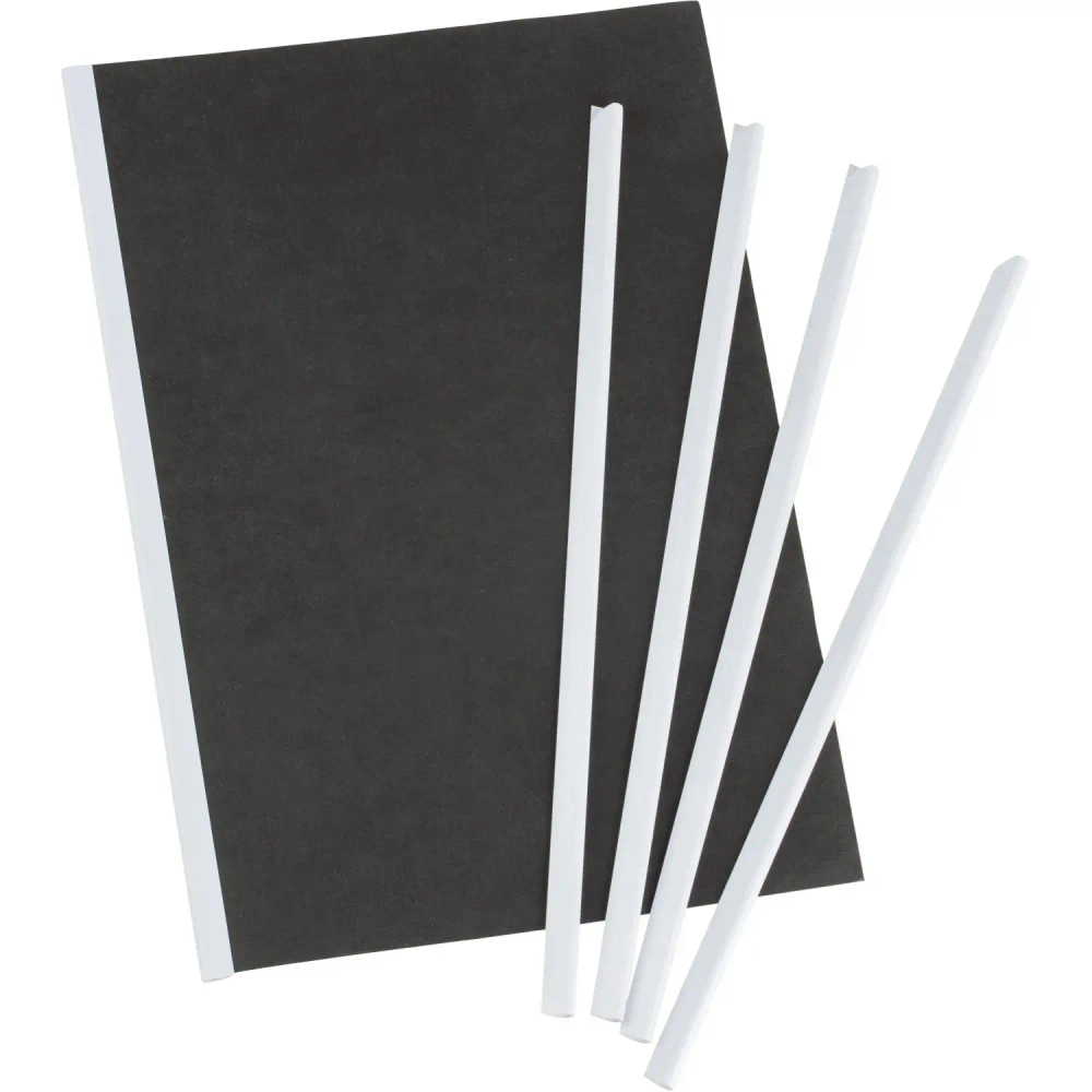 Скрепкошина для быстрого переплета Attache, белые, до 50л., 10шт/уп