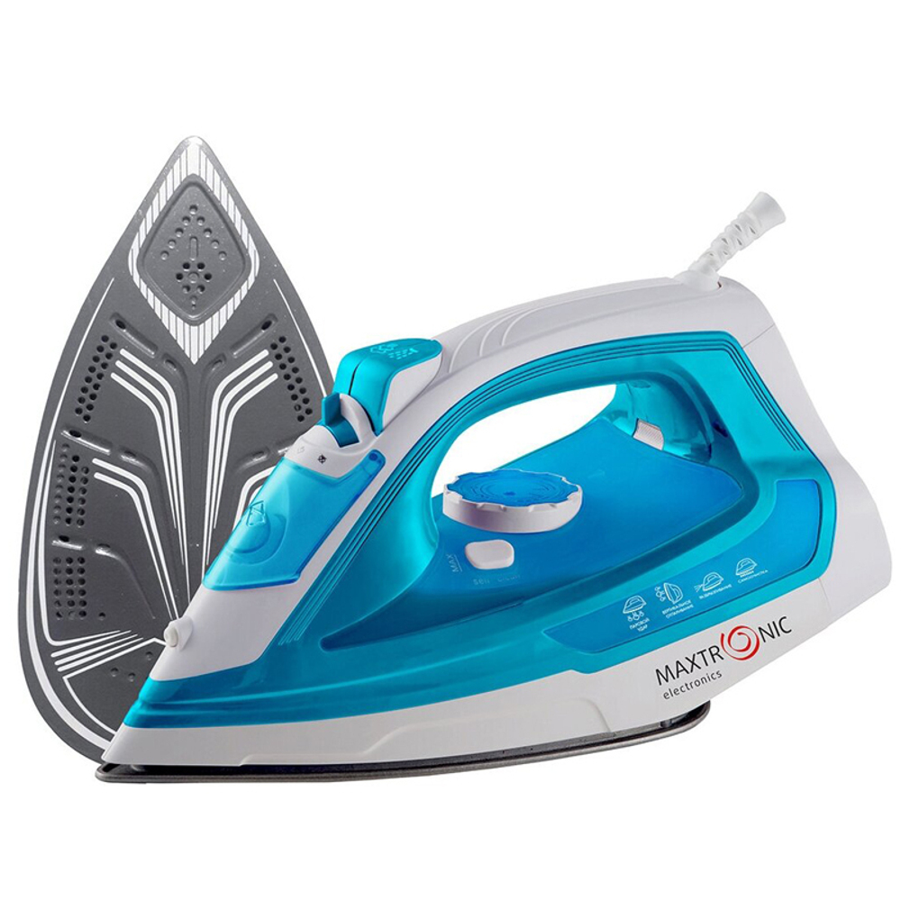 Утюг MAXTRONIC MAX-PL-CR289/PG, голубой