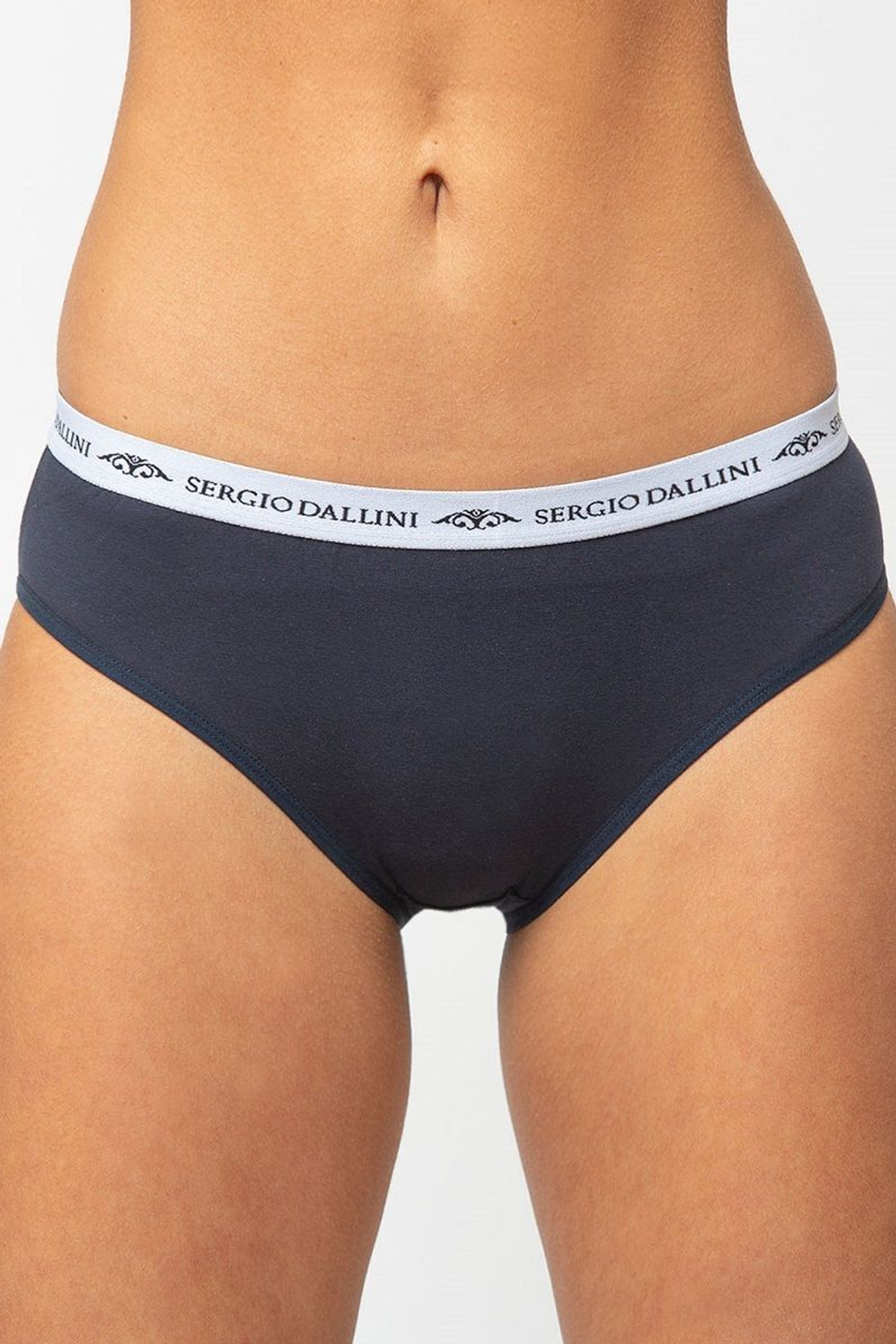 Женские трусы-слипы с узкой резинкой (Размер: S) (Цвет: черный)