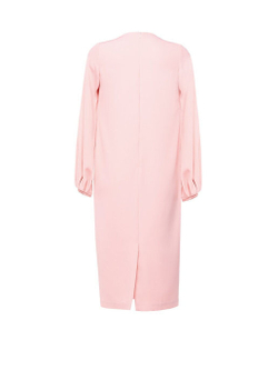 Платье с прорезными карманами розовое 10-02-19FW