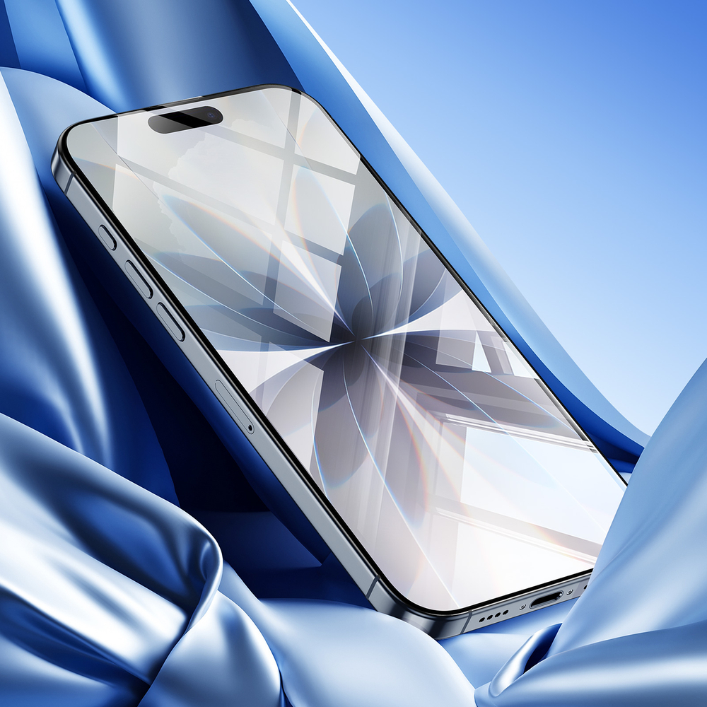 Защитное стекло для смартфона iPhone 17, серия Roga Series от Dux Ducis (комплект для автоматического выравнивания и установки)