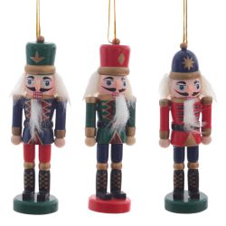GAEM Набор из 3шт Украшение новогоднее "Щелкунчик", L13,5 W4 H13,5 см