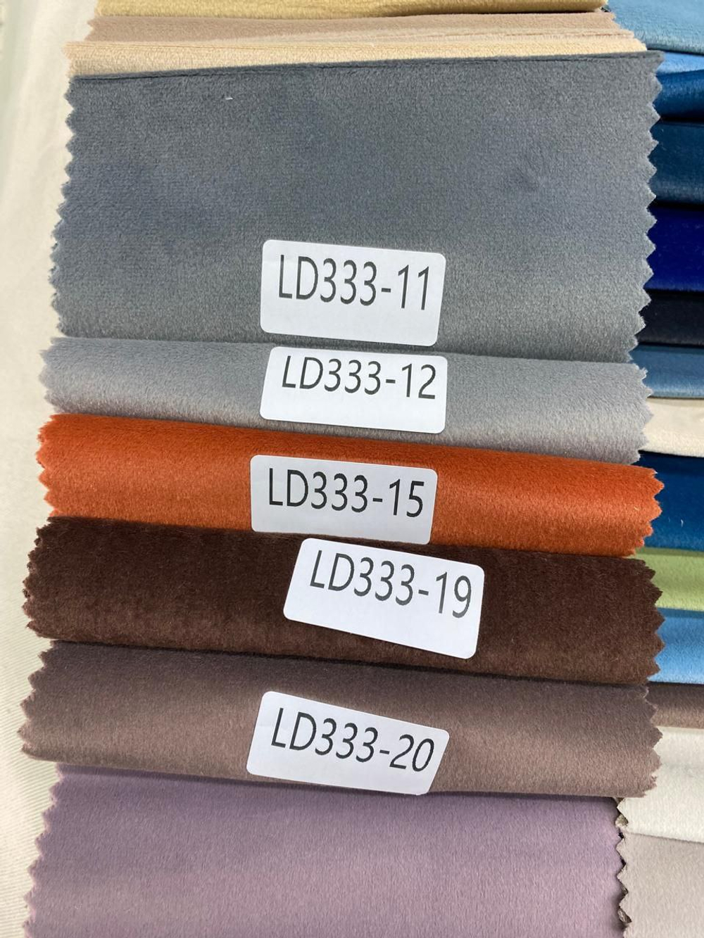 Портьерная ткань бархат LD 333 (высота 280 см, Китай)