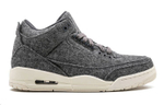 Jordan Air Jordan 3 Retro Wool mid-top Retro Basketball shoes GS dark Gray