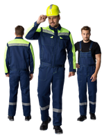 Костюм Сфера-2 СОП CH (тк.Смесовая,210) п/к, т.синий/лимонный