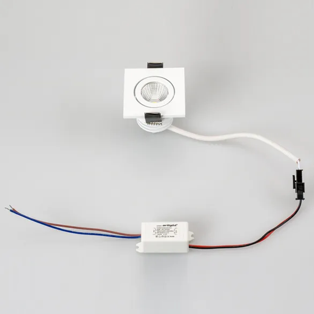 Светодиодный светильник LTM-S50x50WH 5W Day White 25deg (Arlight, IP40 Металл, 3 года) 020758