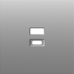 Накладка для розеток USB, серый графит, серия S08