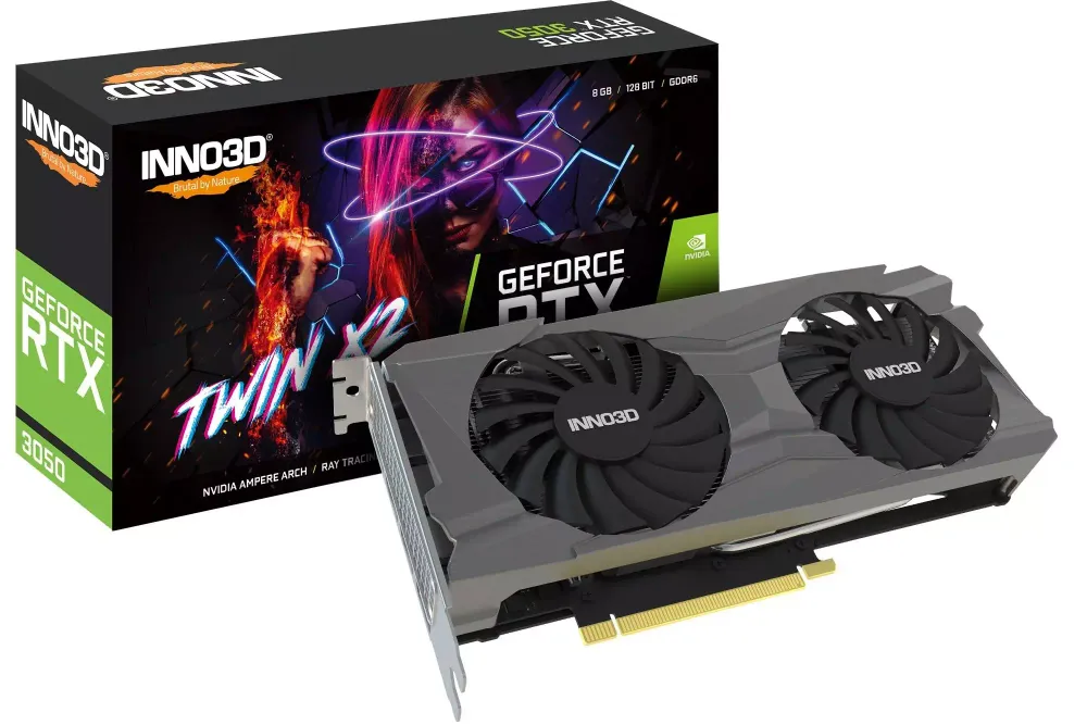 Видеокарта INNO3D GeForce RTX 3050 TWIN X2 (N30502-08D6-1190VA42)