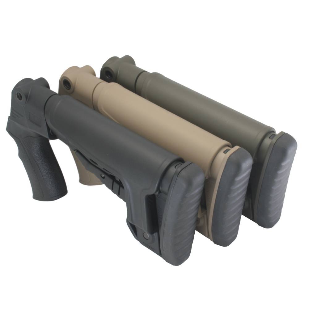 Приклад телескопический со щекой на Бекас 12, 16, DLG Tactical, черный