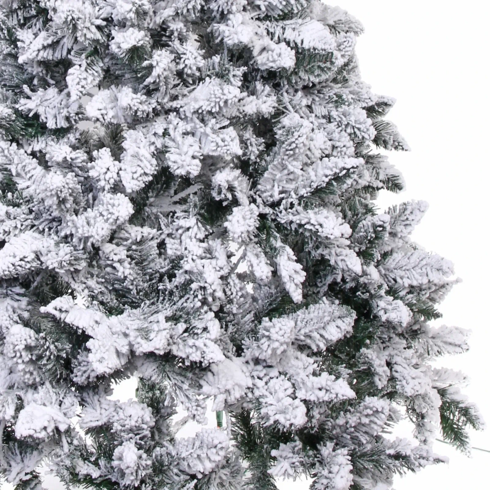 Ёлка «Снежные огни» 210 см, ПВХ с белым напылением 310 ламп LED (1222 ветки)
