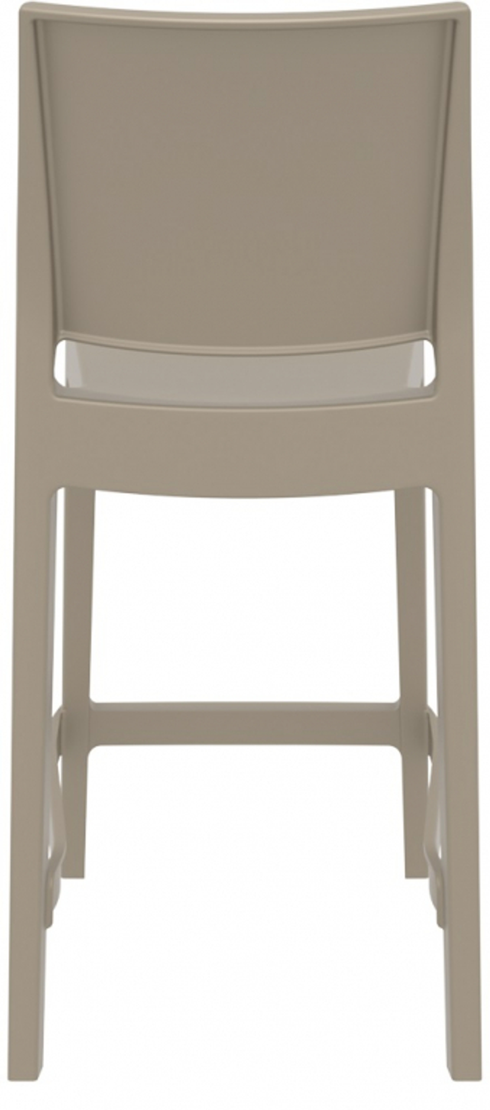 Стул пластиковый полубарный, Siesta Contract Maya Bar 65, бежевый