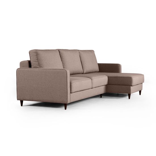 Oslo диван-кровать с шезлонгом рогожка серый