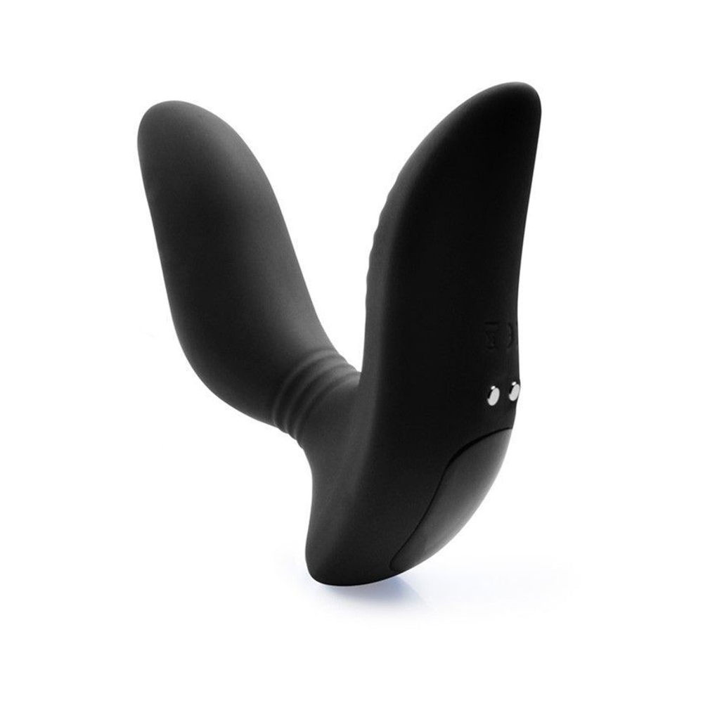 Черный вибромассажер простаты 3,5’’ Curve P-spot Massager - 12 см. (Цвет: черный)