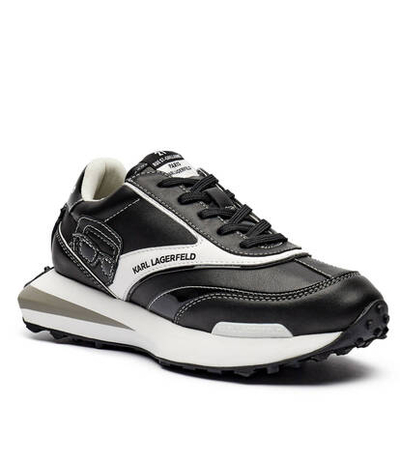 Кожаные кроссовки Karl Lagerfeld - черный(KL62934)