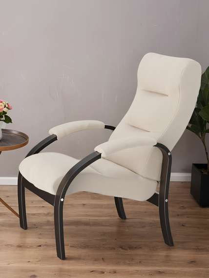 Кресло для отдыха Шоле, Ткань Макс 100, каркас венге