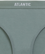 Трусы женские спорт Atlantic, набор из 3 шт., хлопок бежевые + розовые + зеленые, 3CLP-012E