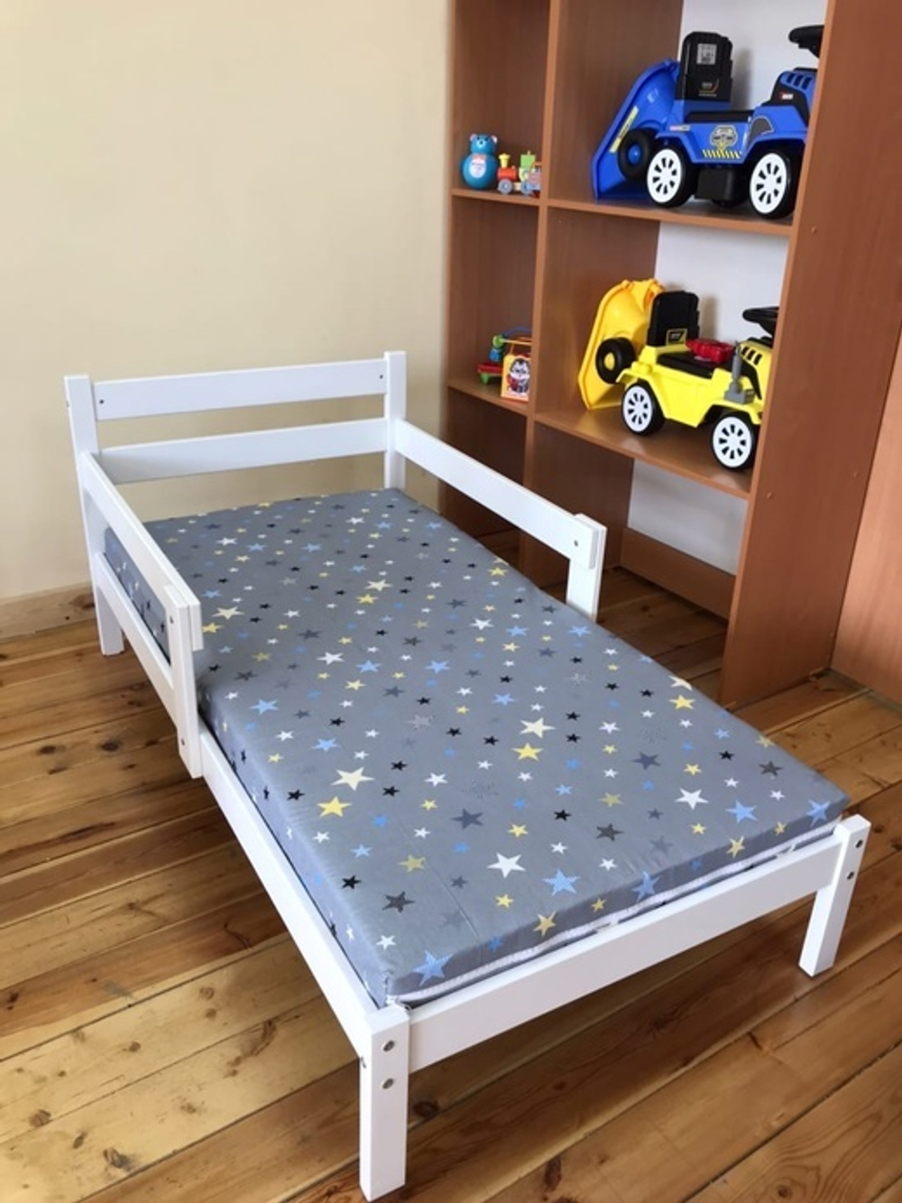 Кровать подростковая "Софа 2" 180*90 см без покраски 2 борта, (Pirogova wood)