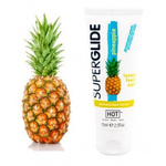 Гель лубрикант на водной основе с ароматом и вкусом ананаса «Superglide» HOT 75 мл.