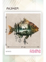 Термонаклейка на одежду, термопринт Рыба