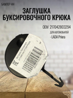 Заглушка буксировочного крюка 217042803294 БАМПЕР-НН