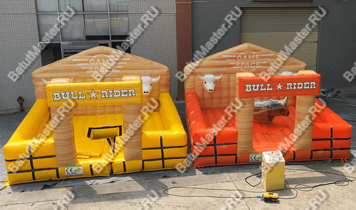 Надувной батут для аттракциона Родео "Дикое Родео", 5*5*3 м