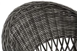 "Сицилия" плетеный стул из искусственного ротанга, цвет графит