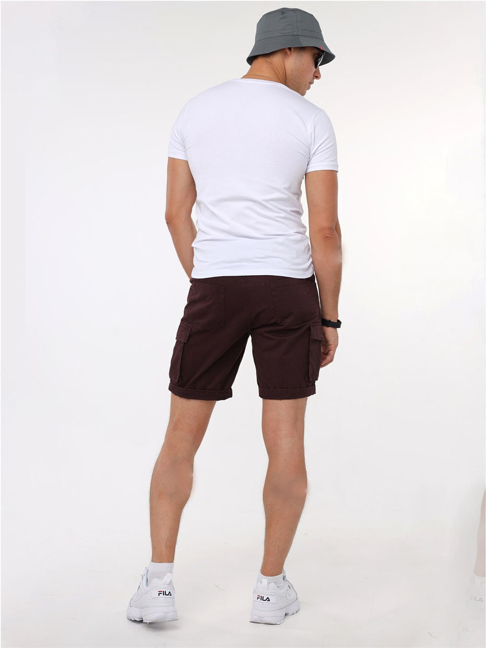 Шорты карго мужские бордовые Город Горький